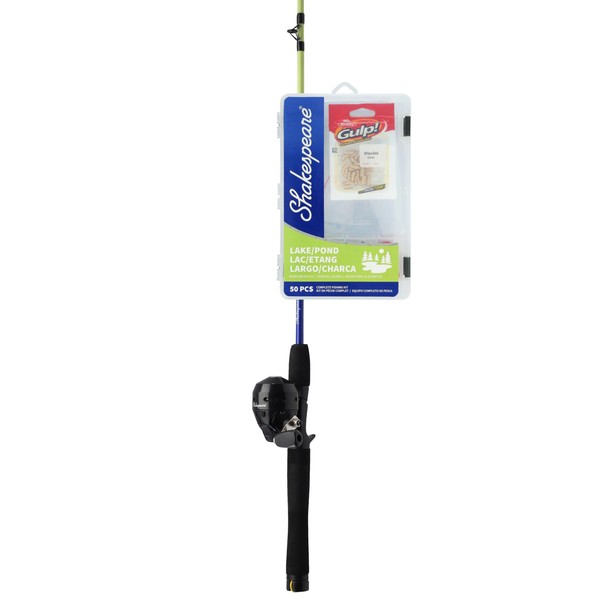Shakespeare Catch More Fish Lake/Pond Spincast Reel and Fishing Rod