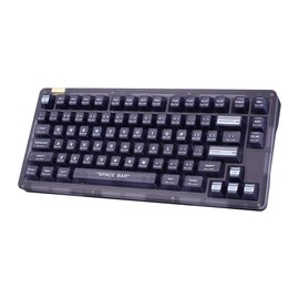 IDOBAO Black Crystal Transparent Cherry Profile ABS Customized Keycaps Kit (OB)