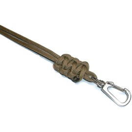 RedVex Paracord Cobra Neck Lanyard with Safety Break-Away and Adjuster - Metal Clip - Choose your color and size-Coyote Brown-22