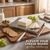 Cheese Slicer Board with Wire, Stainless Steel Cheese Cutter with