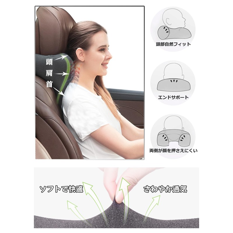prudencrose Headrest, Car Headrest, Neck Pillow, Car Support Neck, Lumbar,