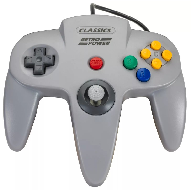 Retro Power N64 USB Controller (4-player pack) with 10' USB