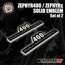 King Road 88 Zephyr 400 Emblem Zephyr Chi Emblem Z Type Side Cover 3D Emblem Kawasaki Set of 2