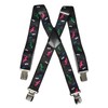 Olata Adjustable Ski Salopette Braces/Suspenders (Black/Multi) - 3cm (5-15 Years).