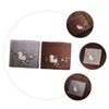 COLLBATH 2pcs Embroidery Random Cup Mats for Tea Ceremony Decorative