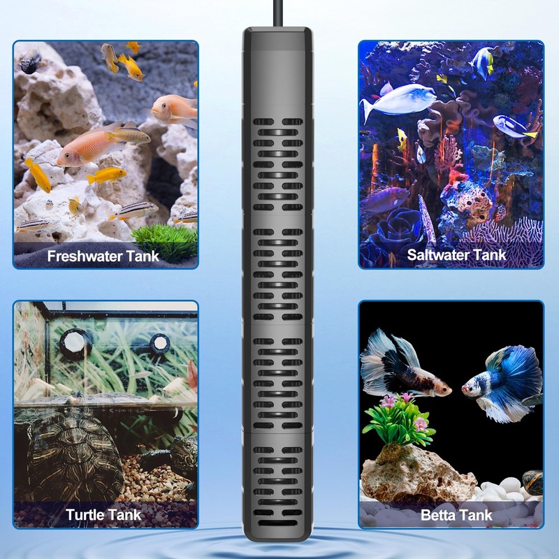 HiTauing Aquarium Heater, Upgraded 300W/500W Fish Tank Heater with Intelligent
