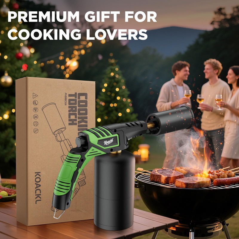 KOACKL Powerful Propane Torch Head, Propane Torch Gun Campfire Starter,