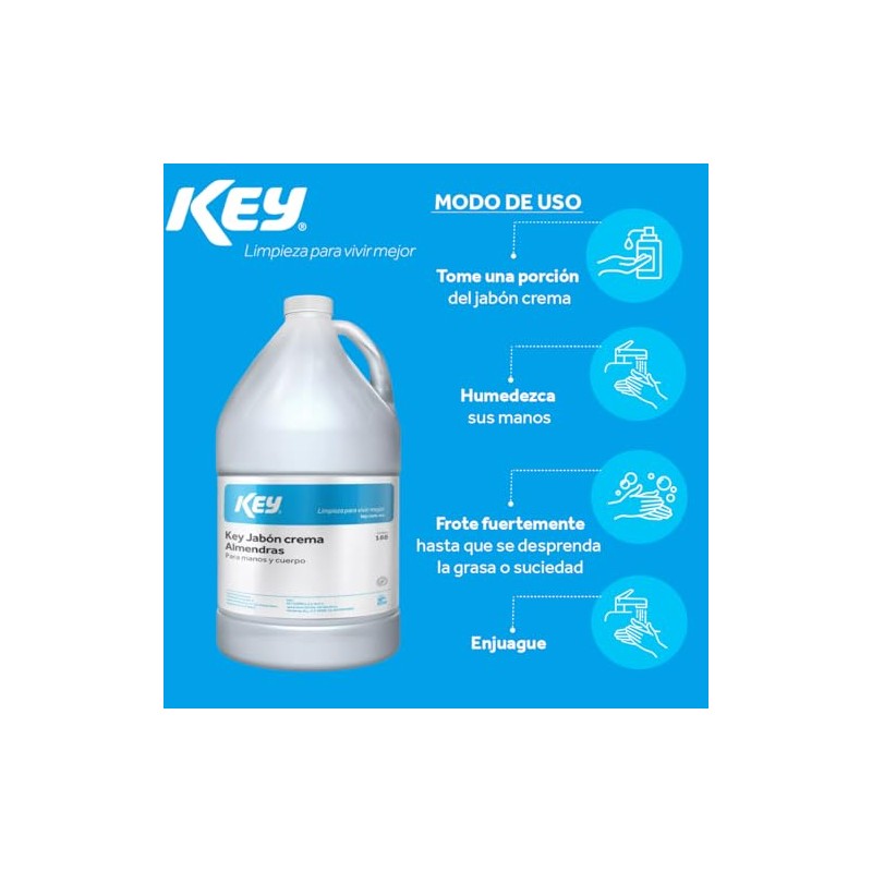 Jabón En Crema Almendras Para Manos Y Cuerpo Key 4