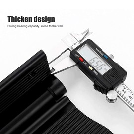 Shipenophy Foot Rest Wall Mount Space Aluminum Non-Slip Foot Pedal for Hallway Entryway Bathroom for Shaving Legs Shower Combo Set(Black)