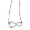 SS White Ice Diamond Infinity Symbol Necklace
