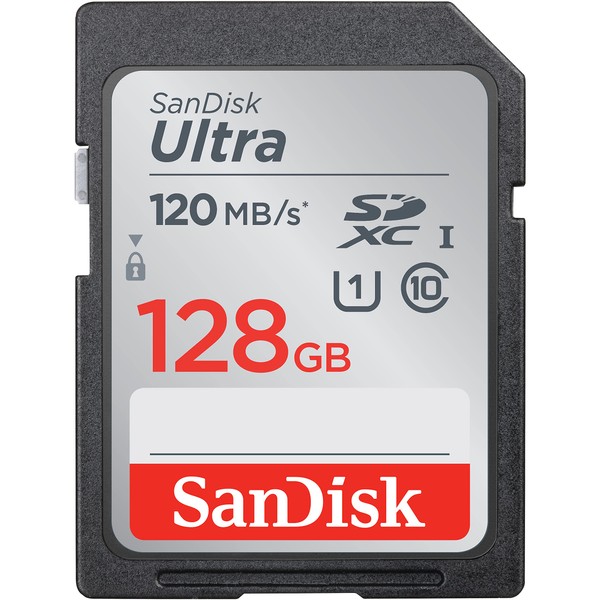 SanDisk 128GB Ultra SDXC UHS-I Memory Card - 120MB/s, C10,