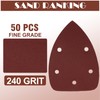 240 Grit Mouse Sander Sandpaper, Jamiikury 5 Hole Detail Sander
