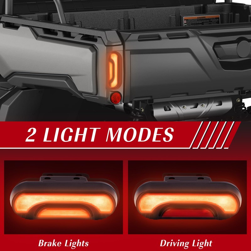 LadyRosian 2PCS LED Tail Light Red Taillight Assembly Stop Light