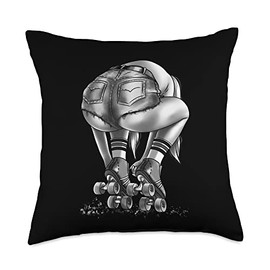 Roller Skates | Inline Skating | Roller Girl Throw Pillow