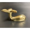 Kaimed Brass Deer Yellow Gold Figurine Object Cute Animal Present