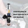SecosAutoparts 8pcs Fuel Injector Spacer Extender Adapts Short LS3 LS7