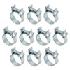PATIKIL 10 Pcs 19-21mm Mini Fuel Injection Hose Clamps Zinc