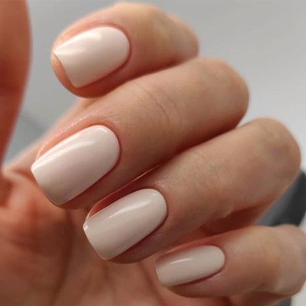 modelones Modelones White Press on Nails, Short Square Fake Nails,