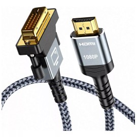 GOMITA Cable Hdmi A Dvi Conversión Bidireccional De Dvi A Hdmi 1080p 60hz Gomita