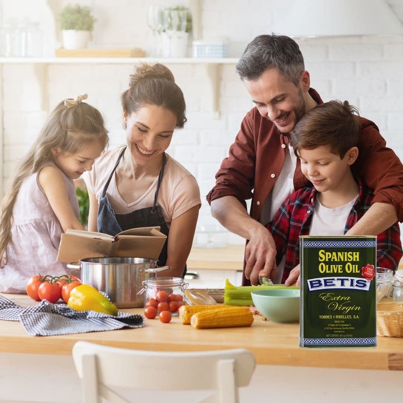 Betis Extra Virgin Olive Oil 24oz in Can, Organic Refined