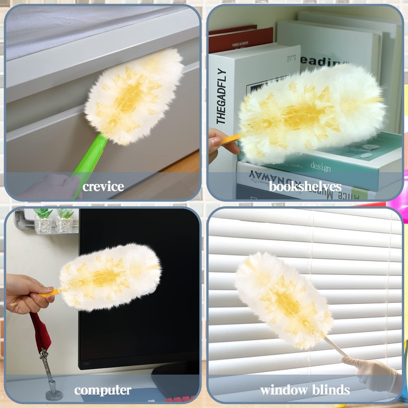 Vesici Duster Refills Compatible with Swiffer Dusters Bulk Disposable Replacement
