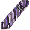 Stacy Adams Men's Microfiber Stripped Tie Set, Purple, One Size