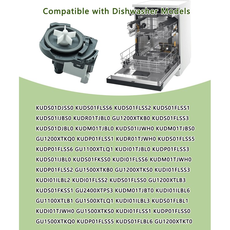 661658 WP661658 Dishwasher Drain Pump