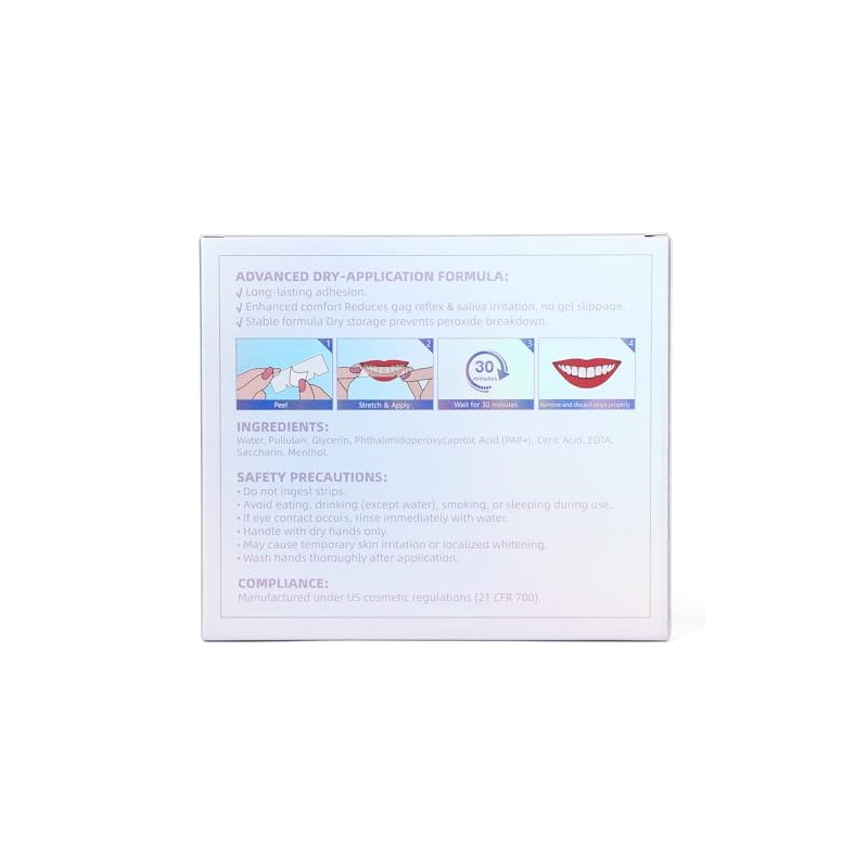 Teeth Whitening Strip - Whitening Strips for Sensitive People, Fast