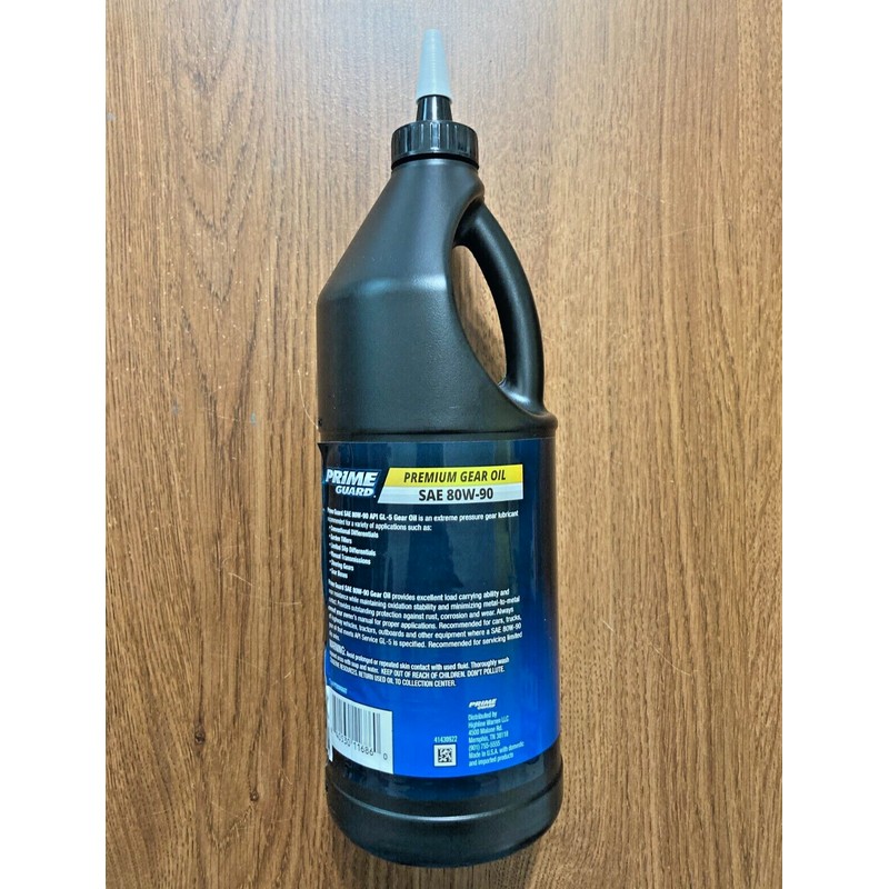 prime gear oil 80w-90 1 u.s quart