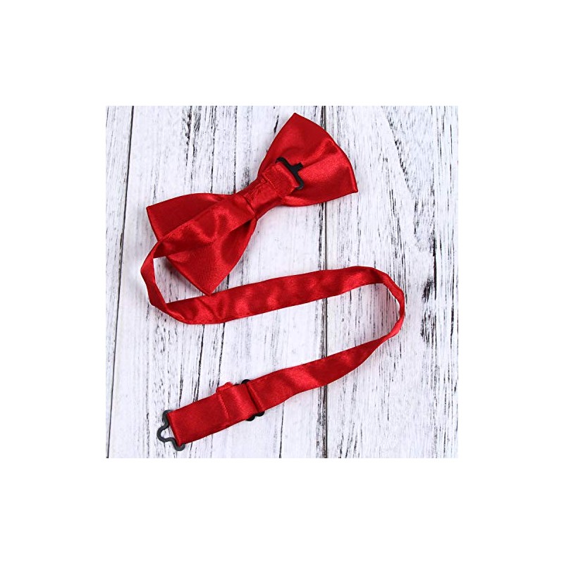 ICObuty Men's Bow Tie and Y Shape Suspender Set Adjustable