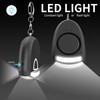 Personal Alarm Keychain Rechargeable Self Defense Emergency Security Alarm Keychain