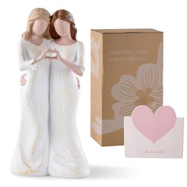 Beste Freundin Geschenke für Schwester - Schwesterstatue Geschenk Freundin Geburtstag Weihnachten Freundschaft,Zwei Frauen Statuen, Skulpturen Handgemalte für Frauen für Beste Freundin Mutter Tochter