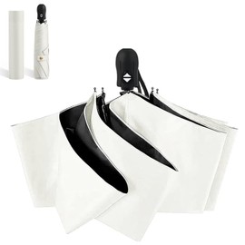 (JIS Certified) Parasol, Folding Parasol, One-touch, Automatic Open and Close, Lightweight, 99.9% UV Protection, Full Light Blocking, Heat Blocking, Heatstroke Protection, Protects Skin, Wind