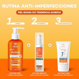Darrow Actine Gel Limpiador Facial Dermatológico con Vitamina C y acido salicilico, para Piel Grasa y con Tendencia Acneica, Elimina el Brillo del Rosto y Refresca, Ideal para Skincare Diario, 140g