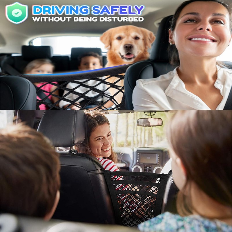 DYKESON Pet Barrier Dog Car Net Barrier with Car Mesh