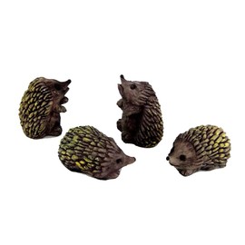 Melody Jane Dollhouse Miniature Accessories Animal Set of 4 Hedgehog