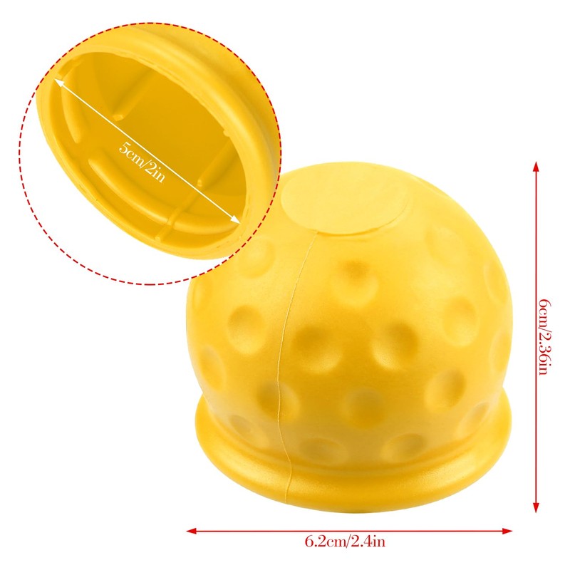 Rumyve 1-Piece Trailer Hitch Ball Cover - Abrasion-Resistant and Dust-Proof