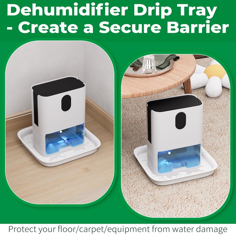 Forestchill Drip Tray for Dehumidifier, 9.5" x 9.5" x 2"