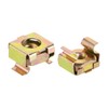 sourcing map M4 Cage Nuts for Server Rack Cabinet, Carbon