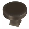 Liberty P47284C-MZ 1 1/8" Flat Round Cabinet Drawer Knob Matte Bronze Finish