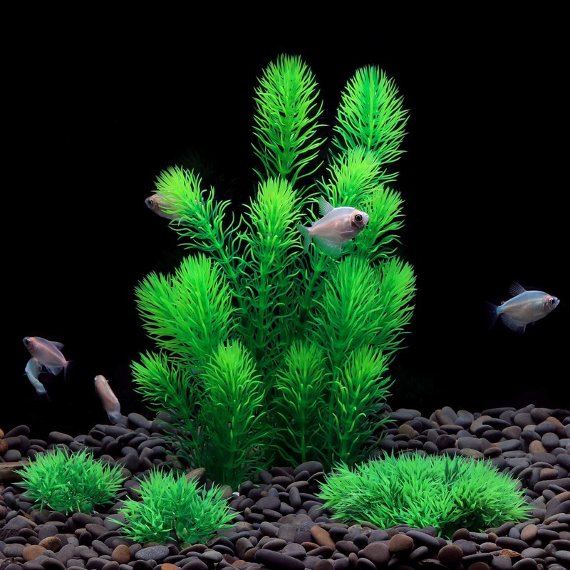 MyLifeUNIT Aquarium Plants, Artificial Aquarium Decorations for Fish Tank Decor,