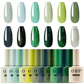 OBP Esmalte de Uñas Gel Semipermanente de 12 Colores Diferentes Gamas Para Uñas Kit de Gel Polish Nail (GAMA-17)                                      