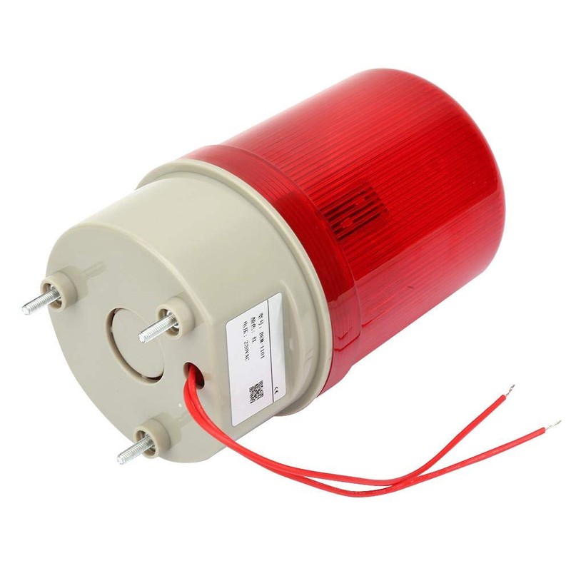 220 VAC Rotating Flashing Light Red LED Warning Light Industrial