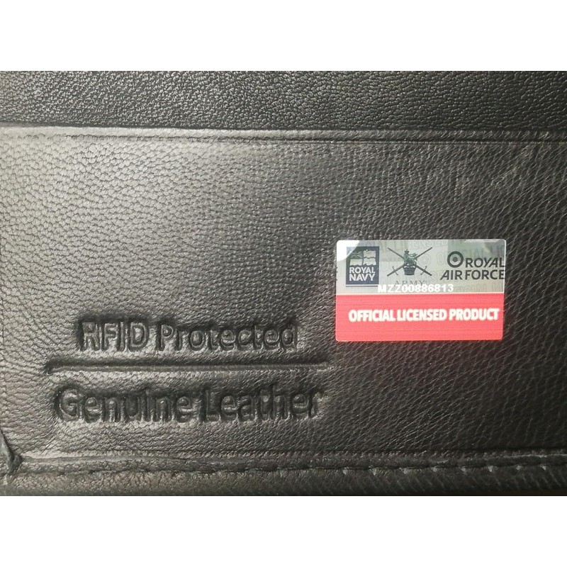 Klassek Royal Marines 42 Commando image Men wallet Real Leather