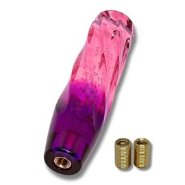 BullBear Crystal Shift Knob 7.9 in. (20 cm) 200mm Shift Knob Shift Lever Track Pink & Purple