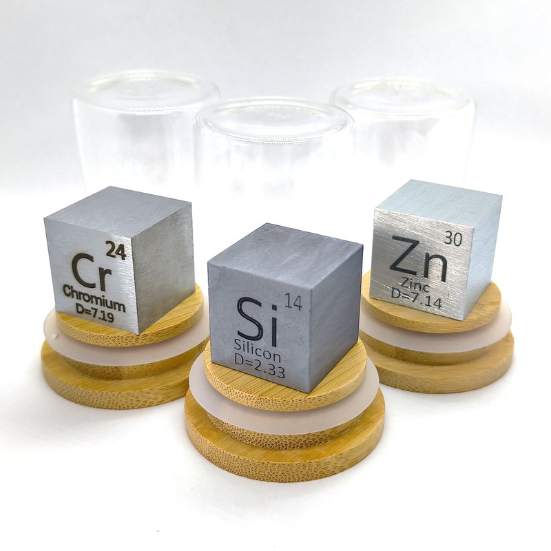 Element Specimen Set (Blue Elements Chrome, Silicon, Zinc (Cr, Si,
