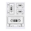 4 x 'Cassette Tape' Temporary Tattoos - Water Resistant, Skin-Safe,