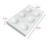 1PC White Porcelain Spot Plate 6 Wells Laboratory Spotting Reaction
