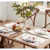 Newbridge Autumn Essentials Fall Foliage Bordered Fabric Thanksgiving Tablecloth, Changing