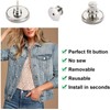 6PCS Perfect Fit Instant Button, Instant Buttons, Jean Replacement Buttons